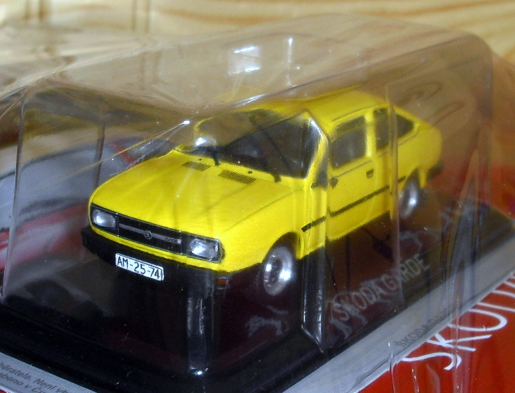 106_Škoda Garde žlutá 1981 ČSSR (Legend. auta-DeAgostini)-1/43