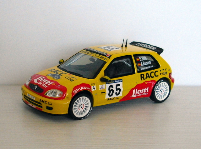 30_Saxo 1600 Super RACC #65 Sola 2002 (Norev) měř:1/43