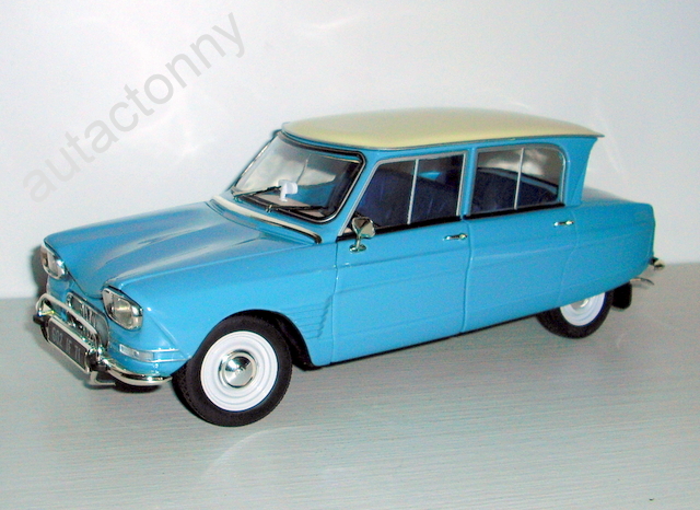 1_Ami 6  modrá, bílá střecha 1963 (Norev) -1/18