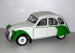 12_2CV Dolly bílá-zelená 1971 (Norev) měř:1/18